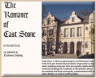 The Romance of Cast Stone - Cast Stone history and information